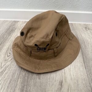 Crew Embroidered Bucket Hat Khaki Boonie Style‎ Outdoors Fishing Size 6